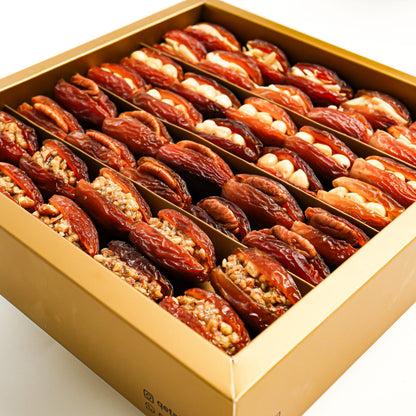 قطاف - تشكيلة التمور الفاخرة محشية بالمكسرات والزبدة | Qetaf - Selection of luxurious dates stuffed with nuts and butter